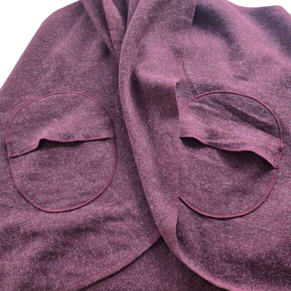 NWOT Plum Look Shawl Vest Wrap Poncho Womens One Size Versatile Layering Piece - Picture 8 of 11